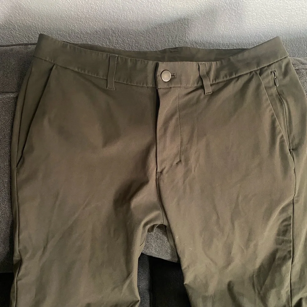 Lululemon Women's Casual Olive Green Pants in Size 8 - Picture 2 of 9